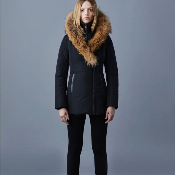 Mackage ADALI down coat with natural fur Signature Mackage Collar Size XS - Picture 6 of 10